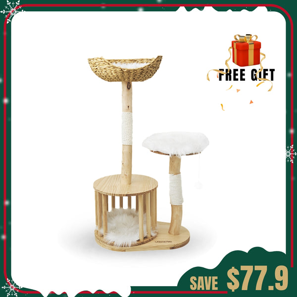 Solid Wood Cat Tree