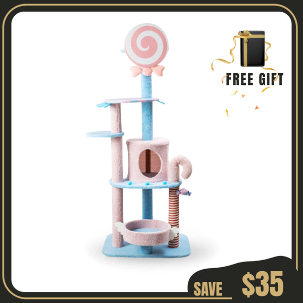 Pink Lollipop Climbing Cat Tree