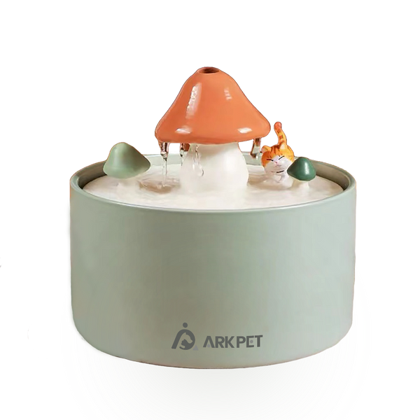 ARKPET Mushroom Cat Water Fountain